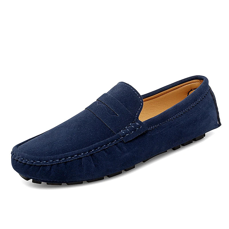 Men's Suede Slip-On Flat Loafers