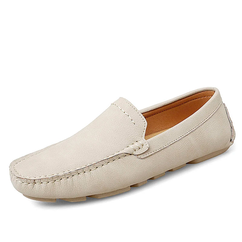 Men's Genuine Leather Slip-On Loafers