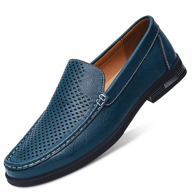 Men's Soft Split Leather Moccasins