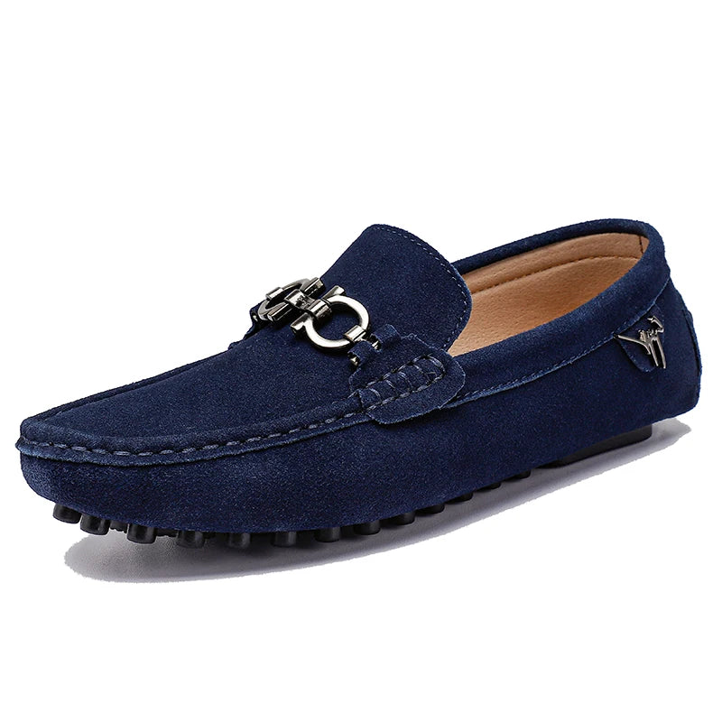 Handmade Men's Leather Driving Loafers