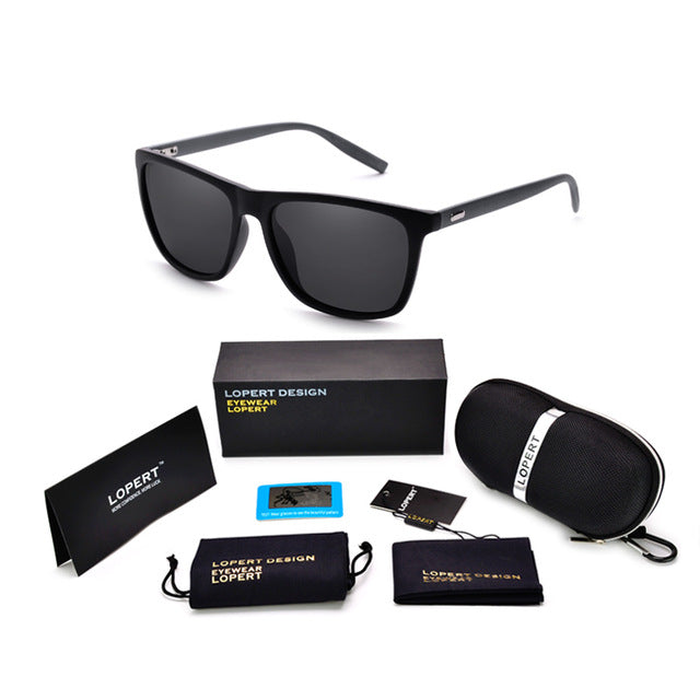 Square Polarized Sunglasses - Alpha Clothing