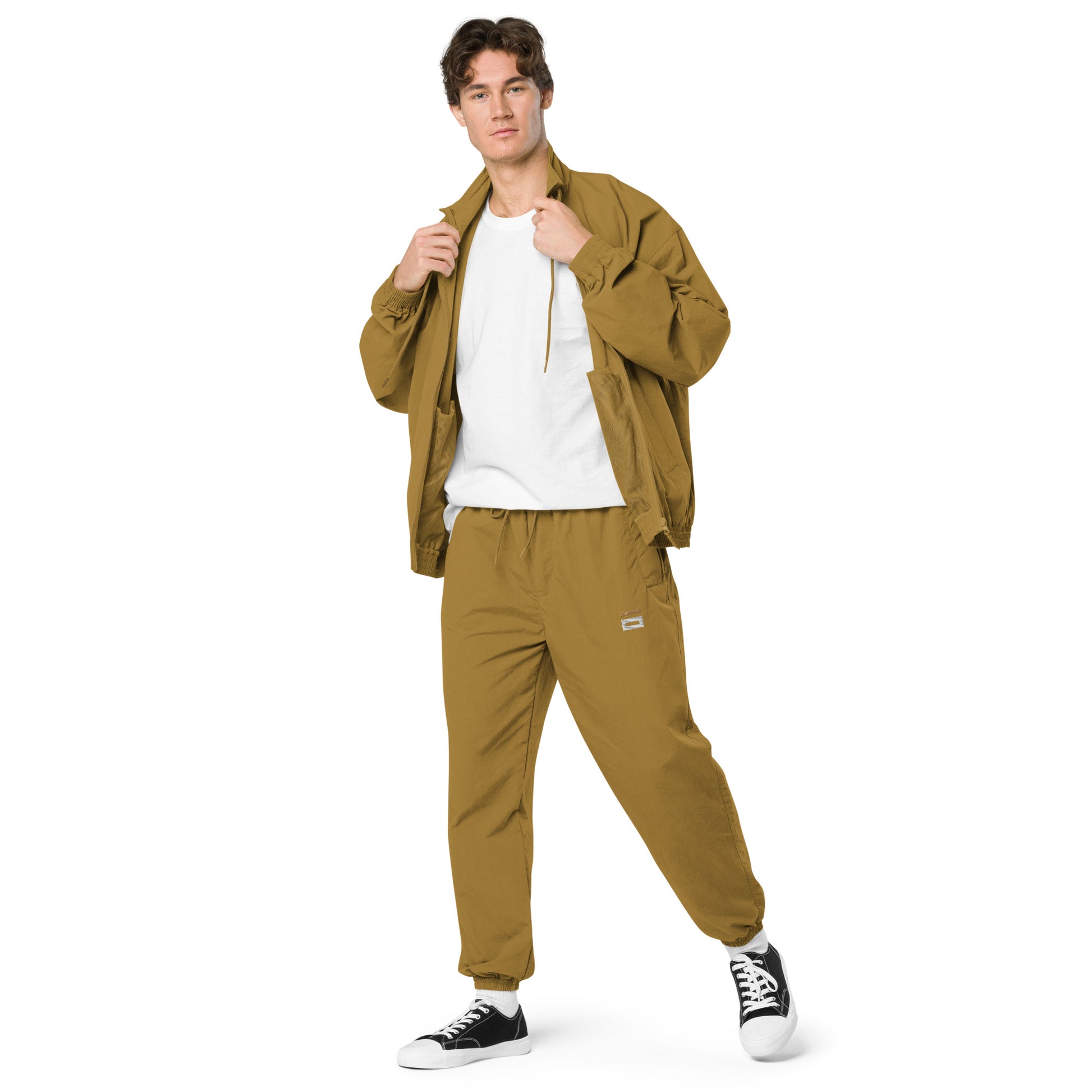 Recycled tracksuit trousers Brown - Alpha Clothing