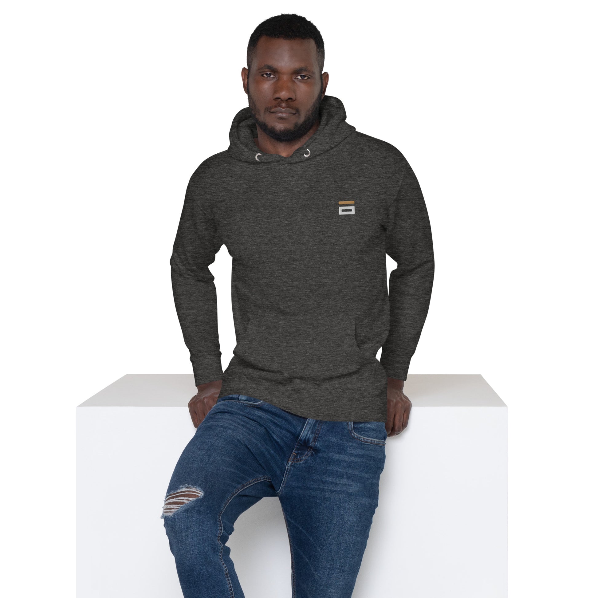Unisex Hoodie Charcoal Heather - Alpha Clothing
