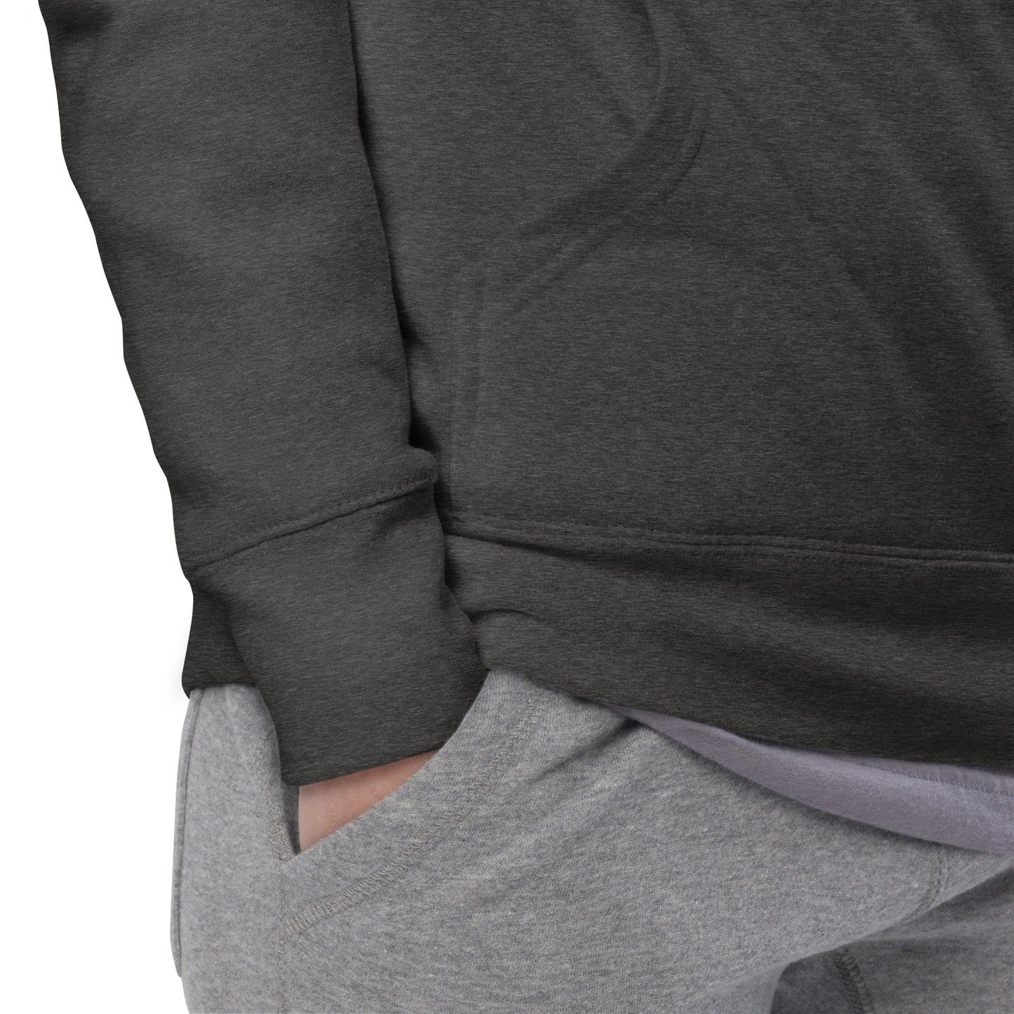 Unisex Hoodie Charcoal Heather - Alpha Clothing