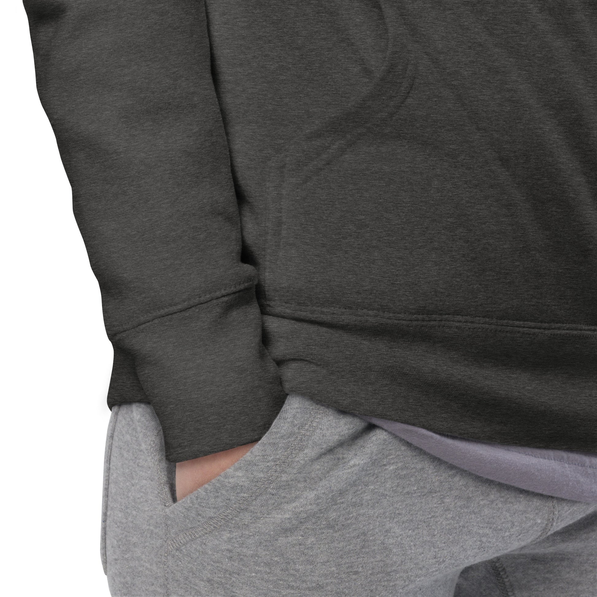 Unisex Hoodie Charcoal Heather - Alpha Clothing