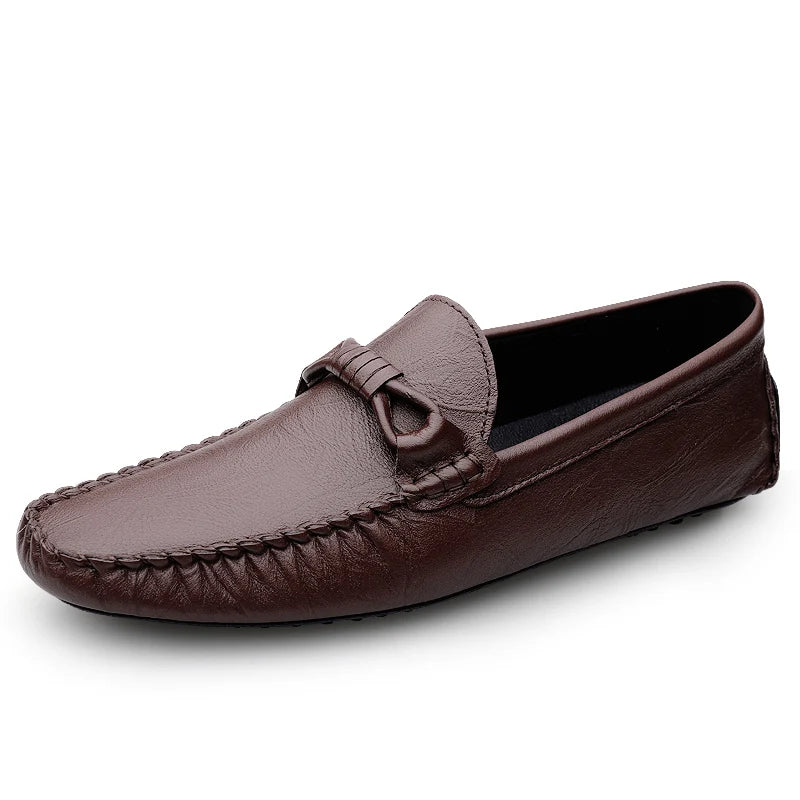 Men's Lightweight White Driving Loafers