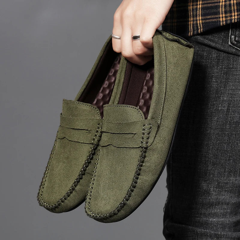 Handmade Men's Slip-On Walking Loafers