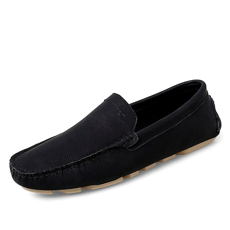 Men's Genuine Leather Slip-On Loafers
