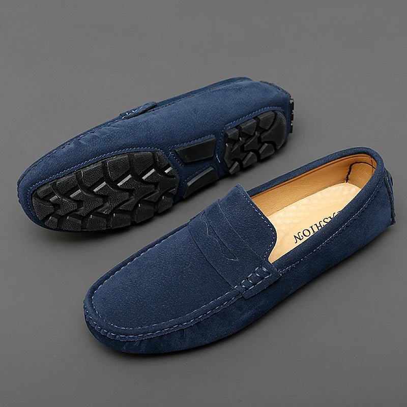 Men's Suede Slip-On Flat Loafers