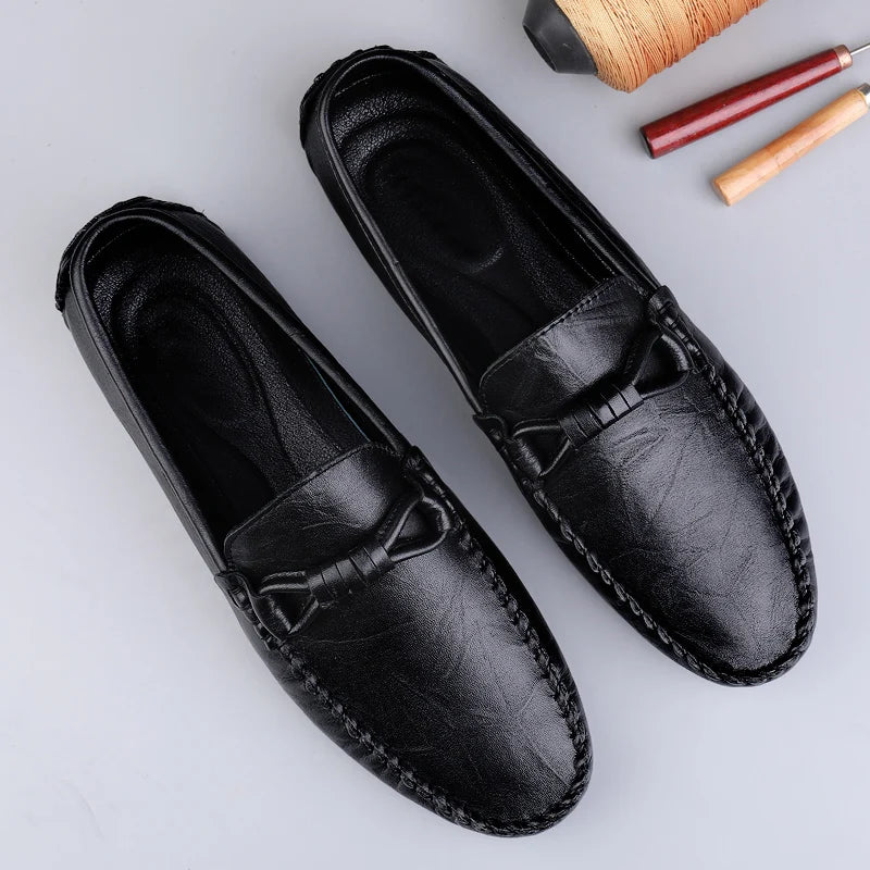 Men's Lightweight White Driving Loafers