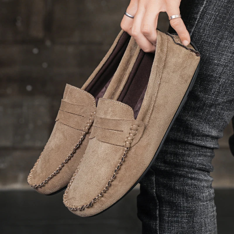 Handmade Men's Slip-On Walking Loafers