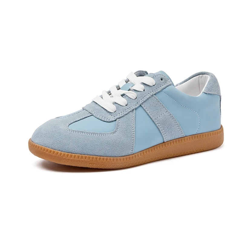 AIYUQI Women's Leather Flat Sneakers