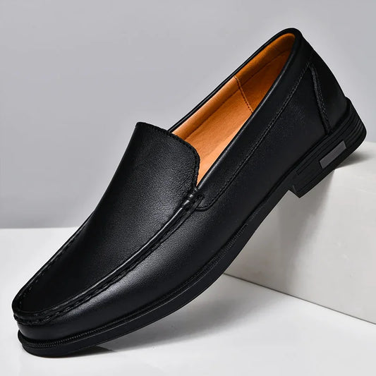 Men's Soft Split Leather Moccasins