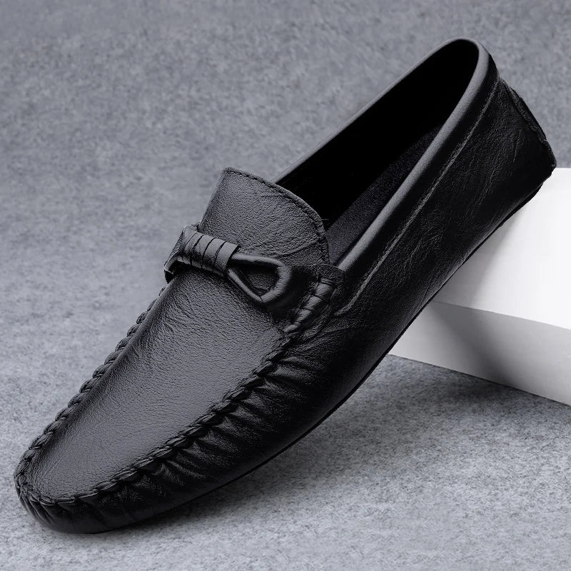 Men's Lightweight White Driving Loafers