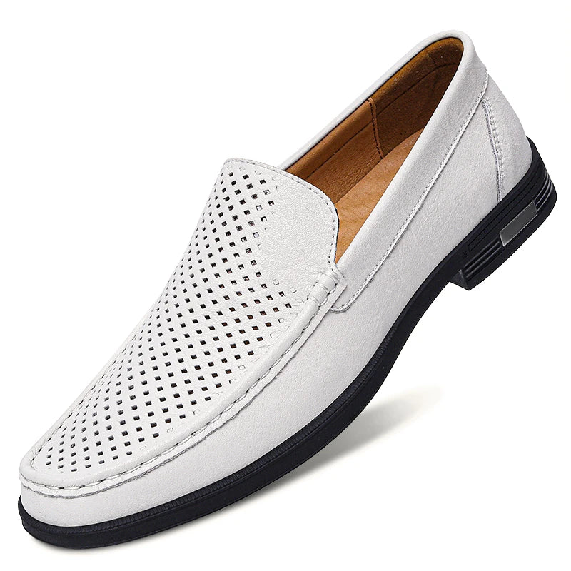 Men's Soft Split Leather Moccasins