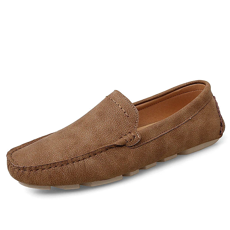 Men's Genuine Leather Slip-On Loafers