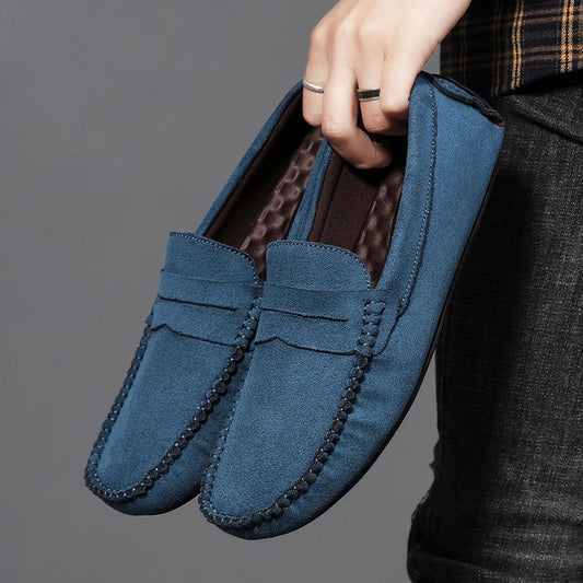 Handmade Men's Slip-On Walking Loafers