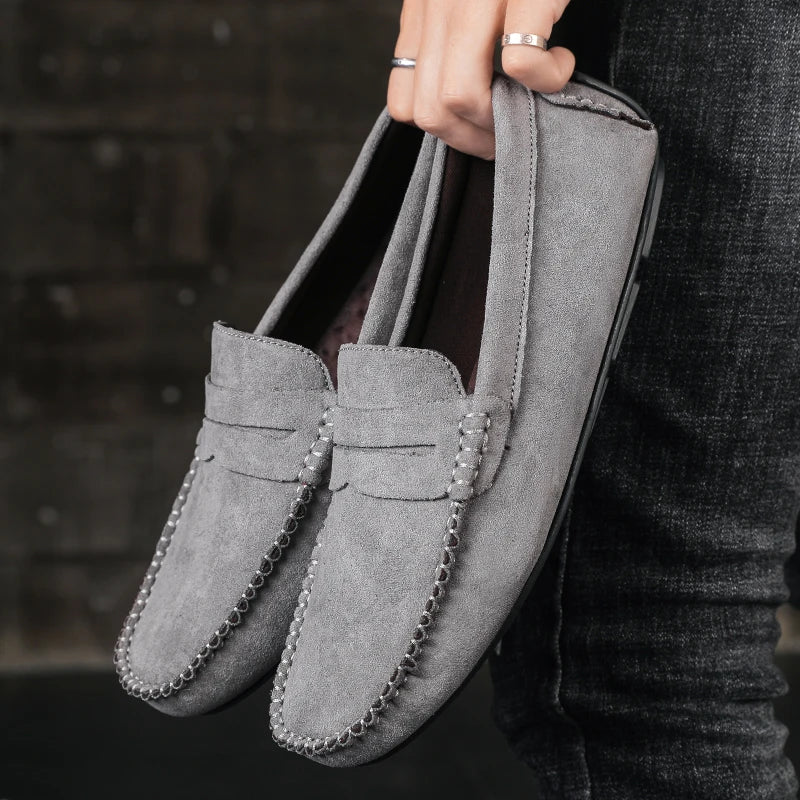 Handmade Men's Slip-On Walking Loafers