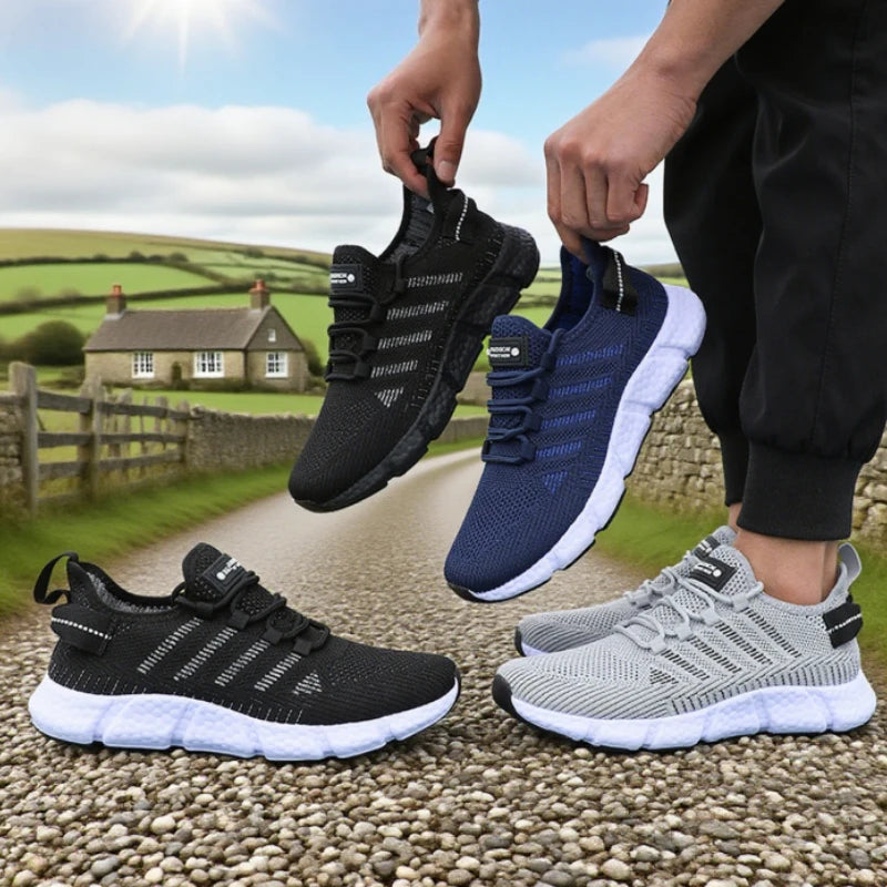Men's Breathable Mesh Tennis Trainers