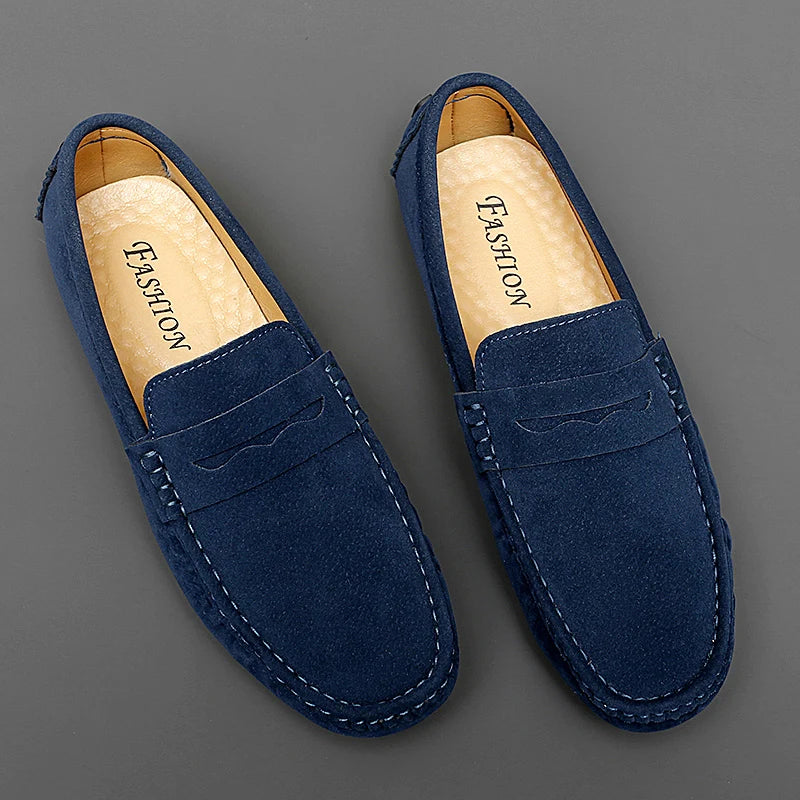Men's Suede Slip-On Flat Loafers
