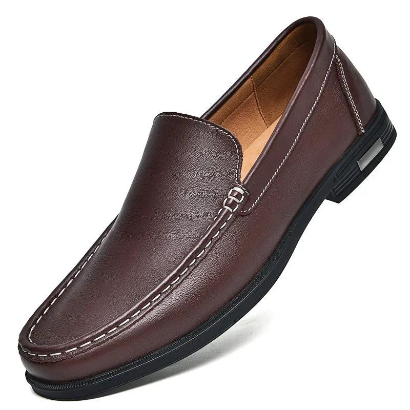 Men's Soft Split Leather Moccasins