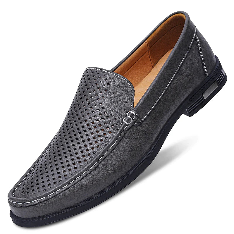 Men's Soft Split Leather Moccasins