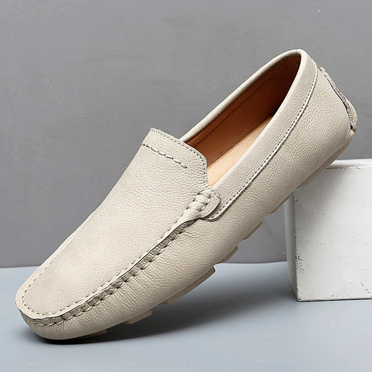 Men's Genuine Leather Slip-On Loafers