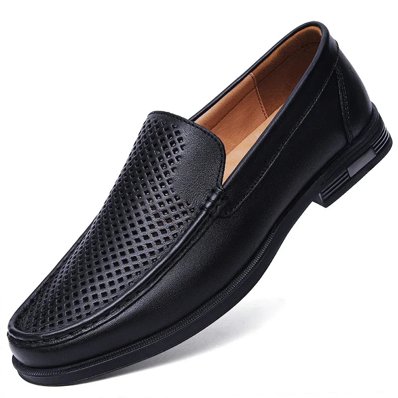 Men's Soft Split Leather Moccasins
