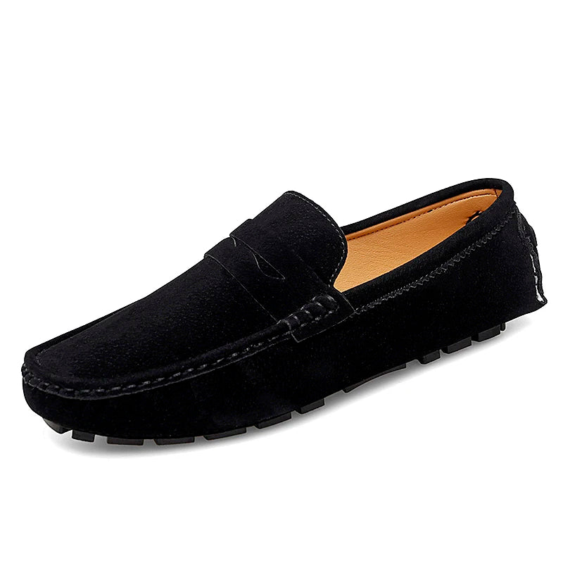 Men's Suede Slip-On Flat Loafers
