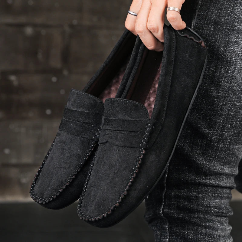 Handmade Men's Slip-On Walking Loafers