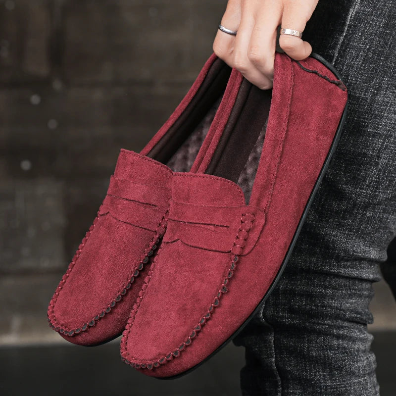 Handmade Men's Slip-On Walking Loafers