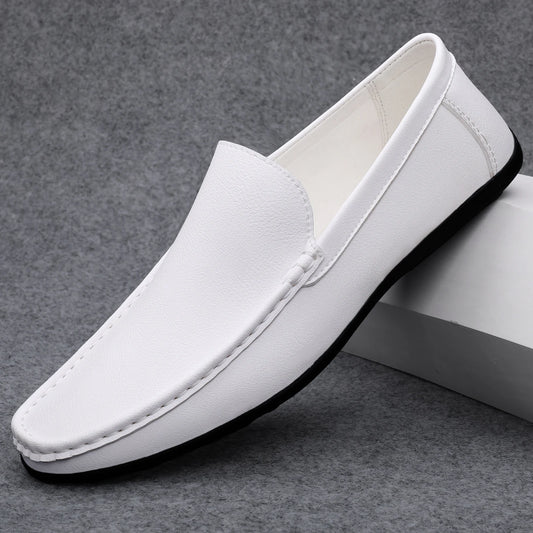 Men's Breathable Leather Driving Loafers
