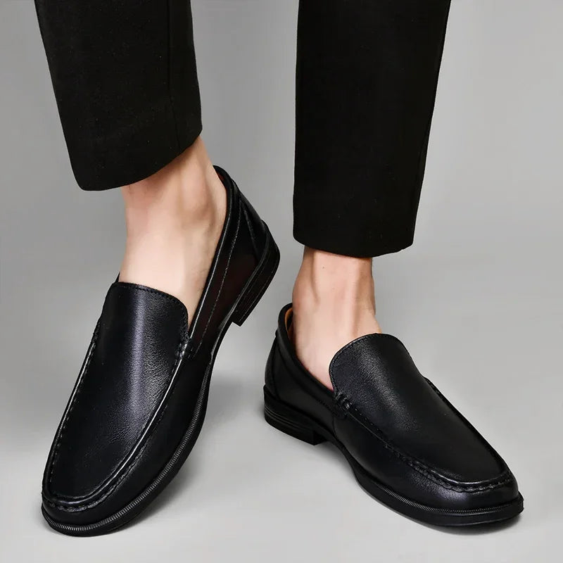 Men's Soft Split Leather Moccasins
