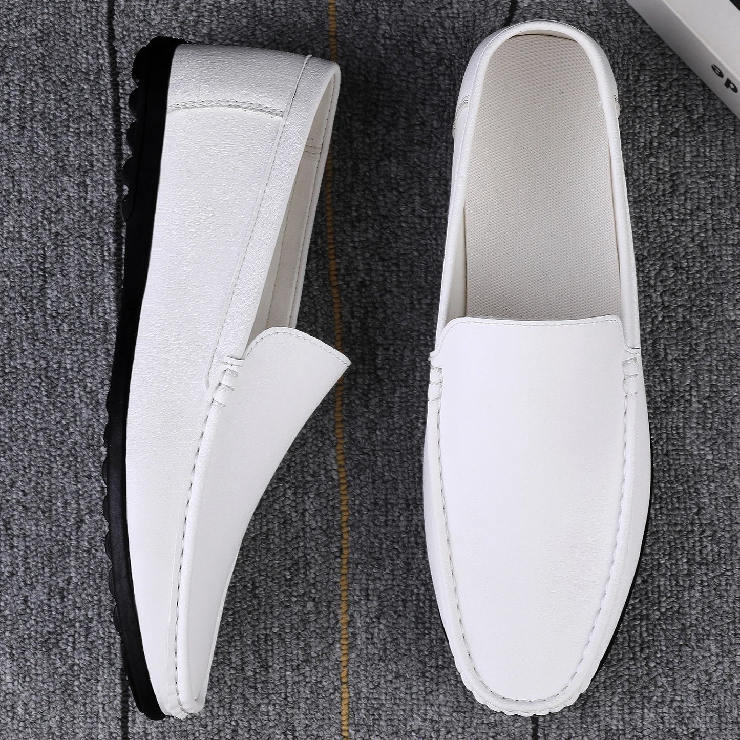 Men's Breathable Leather Driving Loafers