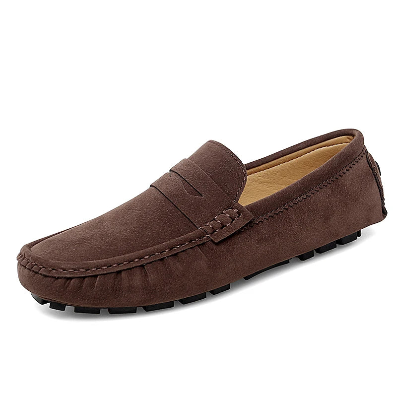 Men's Suede Slip-On Flat Loafers