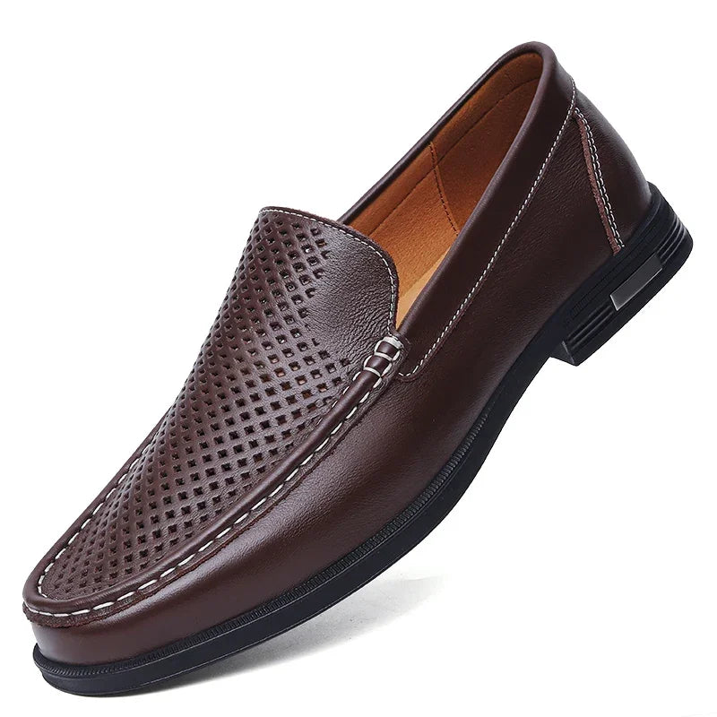Men's Soft Split Leather Moccasins