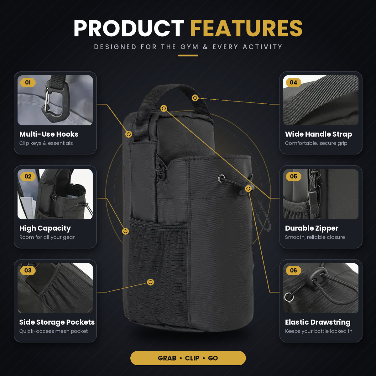 ALPHA™ Magnetic Gym Bag