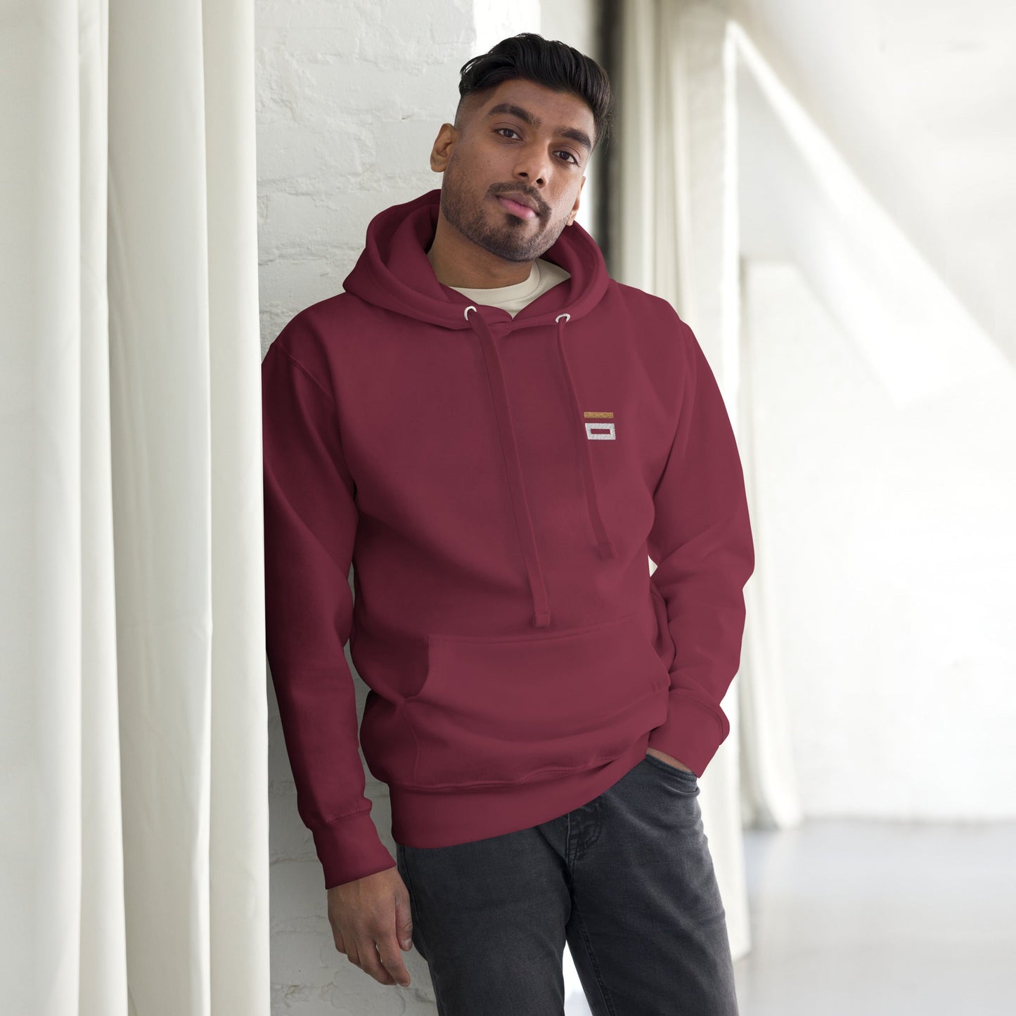 Unisex Hoodie Maroon - Alpha Clothing