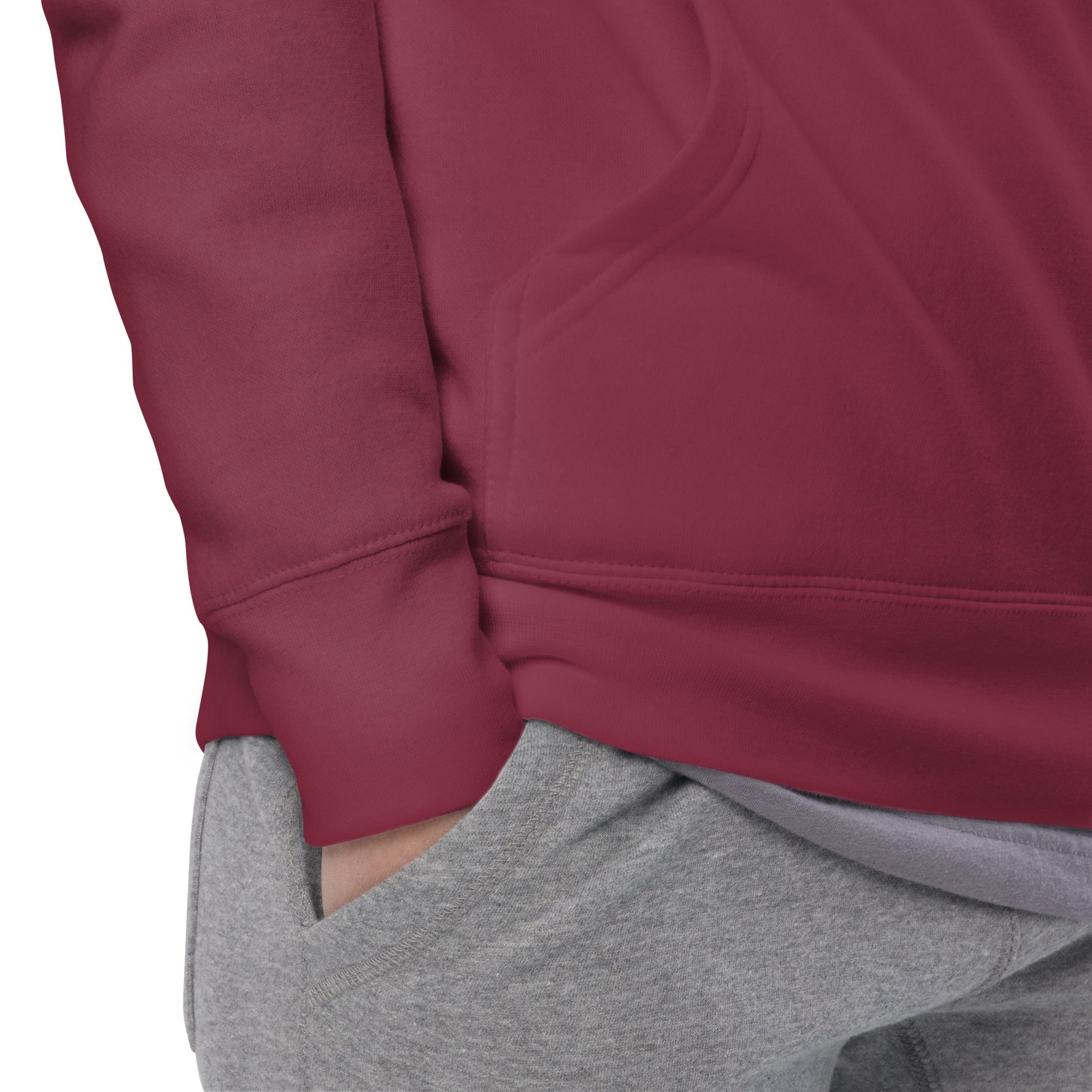 Unisex Hoodie Maroon - Alpha Clothing