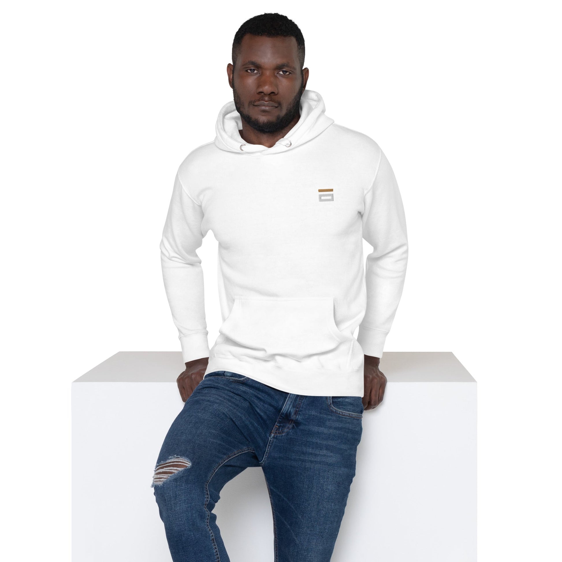 Unisex Hoodie White - Alpha Clothing