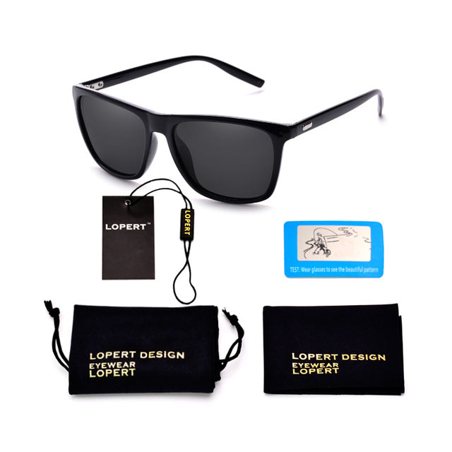 Square Polarized Sunglasses - Alpha Clothing