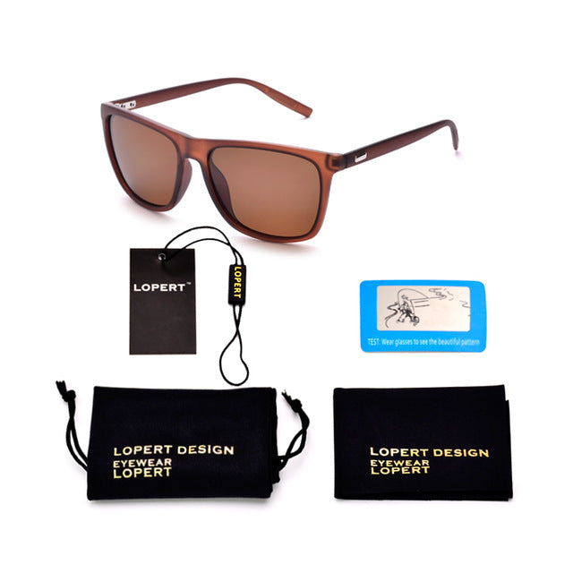 Square Polarized Sunglasses - Alpha Clothing