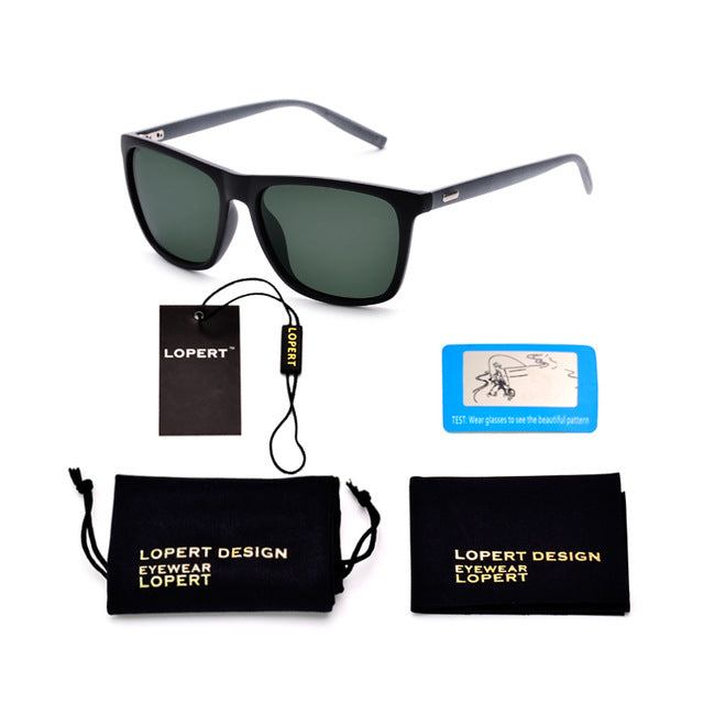 Square Polarized Sunglasses - Alpha Clothing