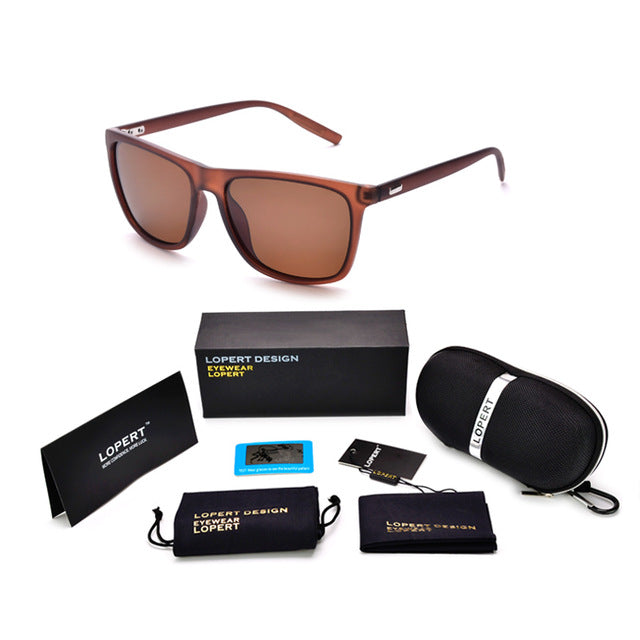 Square Polarized Sunglasses - Alpha Clothing