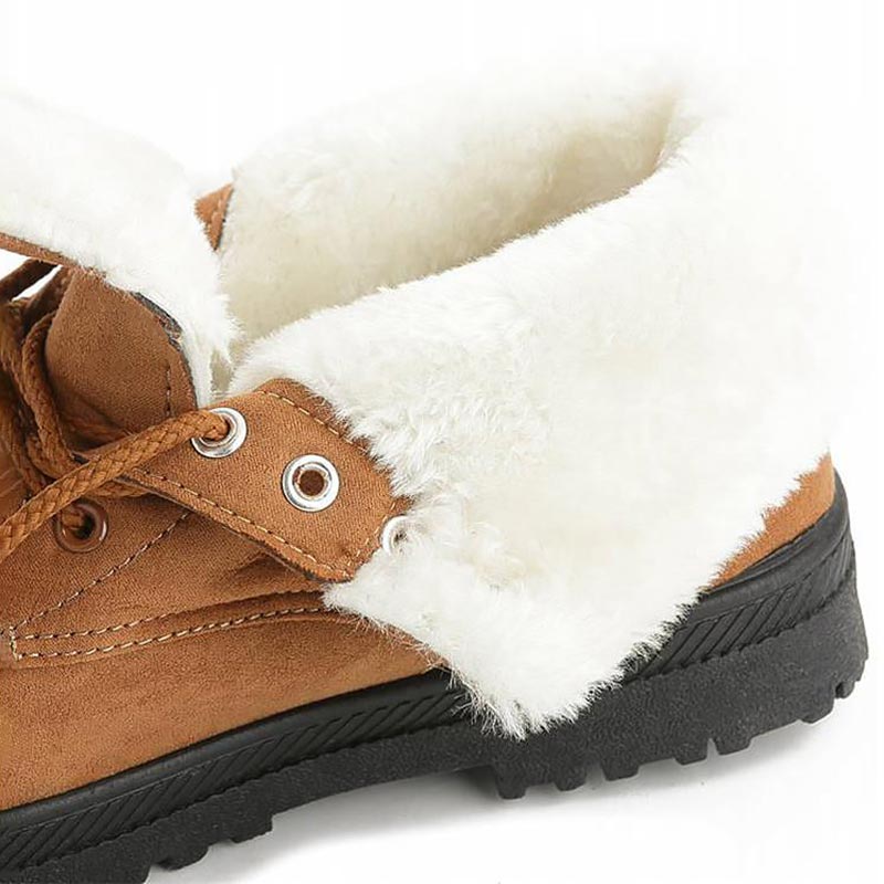 JIASHA® Adorable New Winter Boots with Heel and Plush Fur - Alpha Clothing