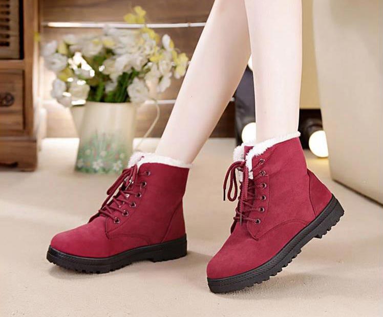 JIASHA® Adorable New Winter Boots with Heel and Plush Fur - Alpha Clothing